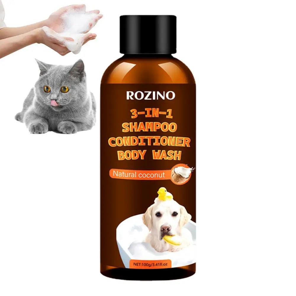 3-in-1 Dog Shampoo & Conditioner – Organic Coconut Odor Eliminator