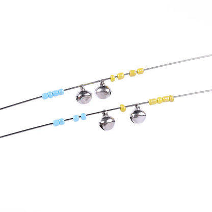 5pcs Cat Teaser Toy Set – Feather Wand & Bell Stick for Interactive Play