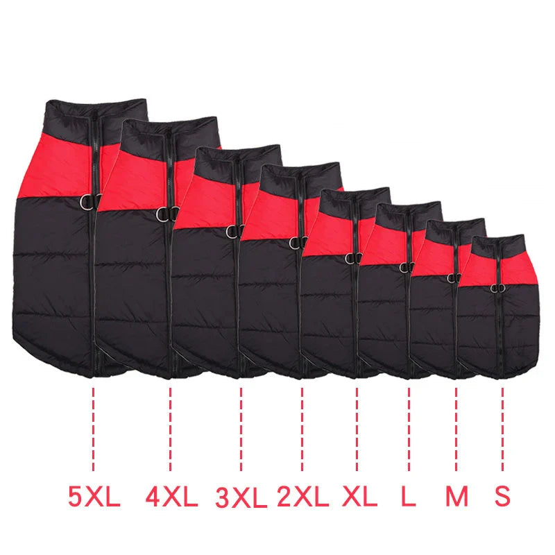 Winter Dog Coat – Warm Waterproof Pet Jacket for Small, Medium & Large Dogs