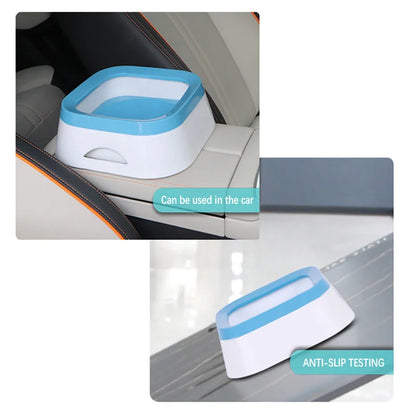 Anti-Splash Water Bowl for Dogs – 1L Large Capacity Spill-Proof Drinking Bowl