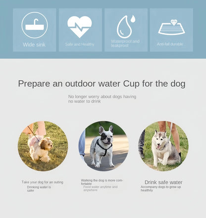Portable Pet Water Bottle – Food & Water Container for Outdoor Travel