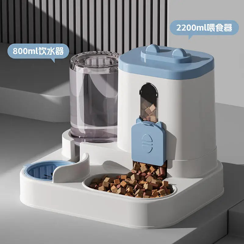 Timed Automatic Pet Feeder – Smart Food Dispenser & Slow-Feed Bowl