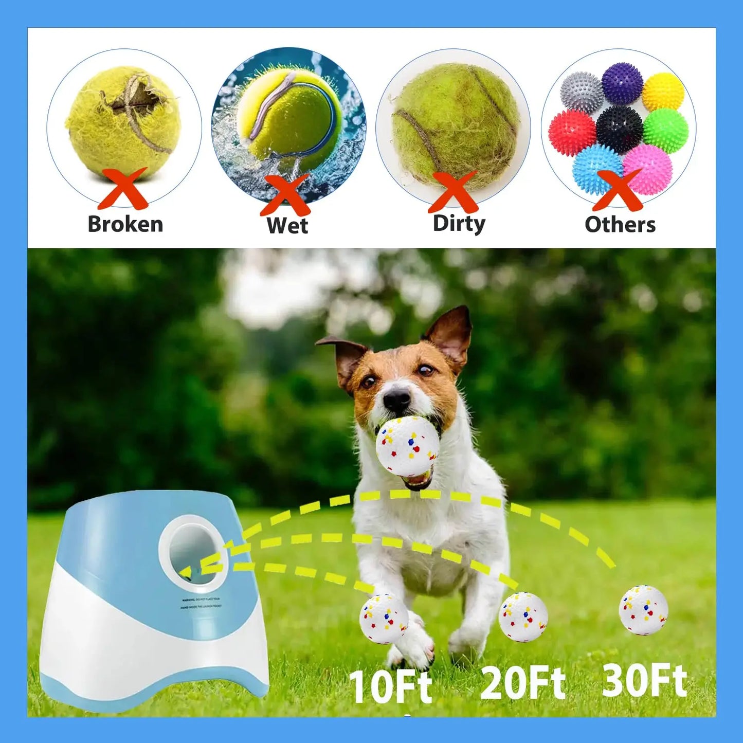 Automatic Dog Ball Launcher – Rechargeable Interactive Toy