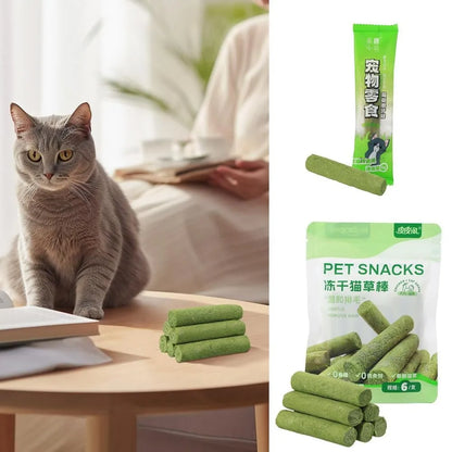 Organic Dried Cat Grass Sticks