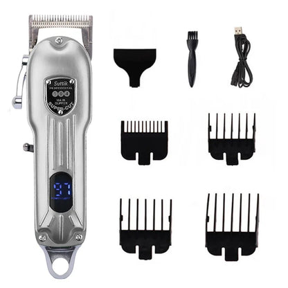 Professional Dog Hair Clipper – All-Metal Rechargeable Low-Noise Trimmer