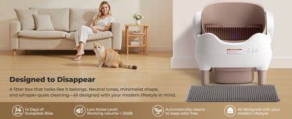 Self-Cleaning Automatic Cat Litter Box – APP Control & Odor-Free Bin