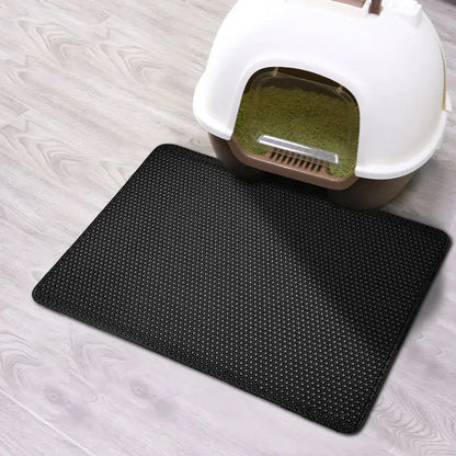 Double-Layer Cat Litter Mat – Waterproof