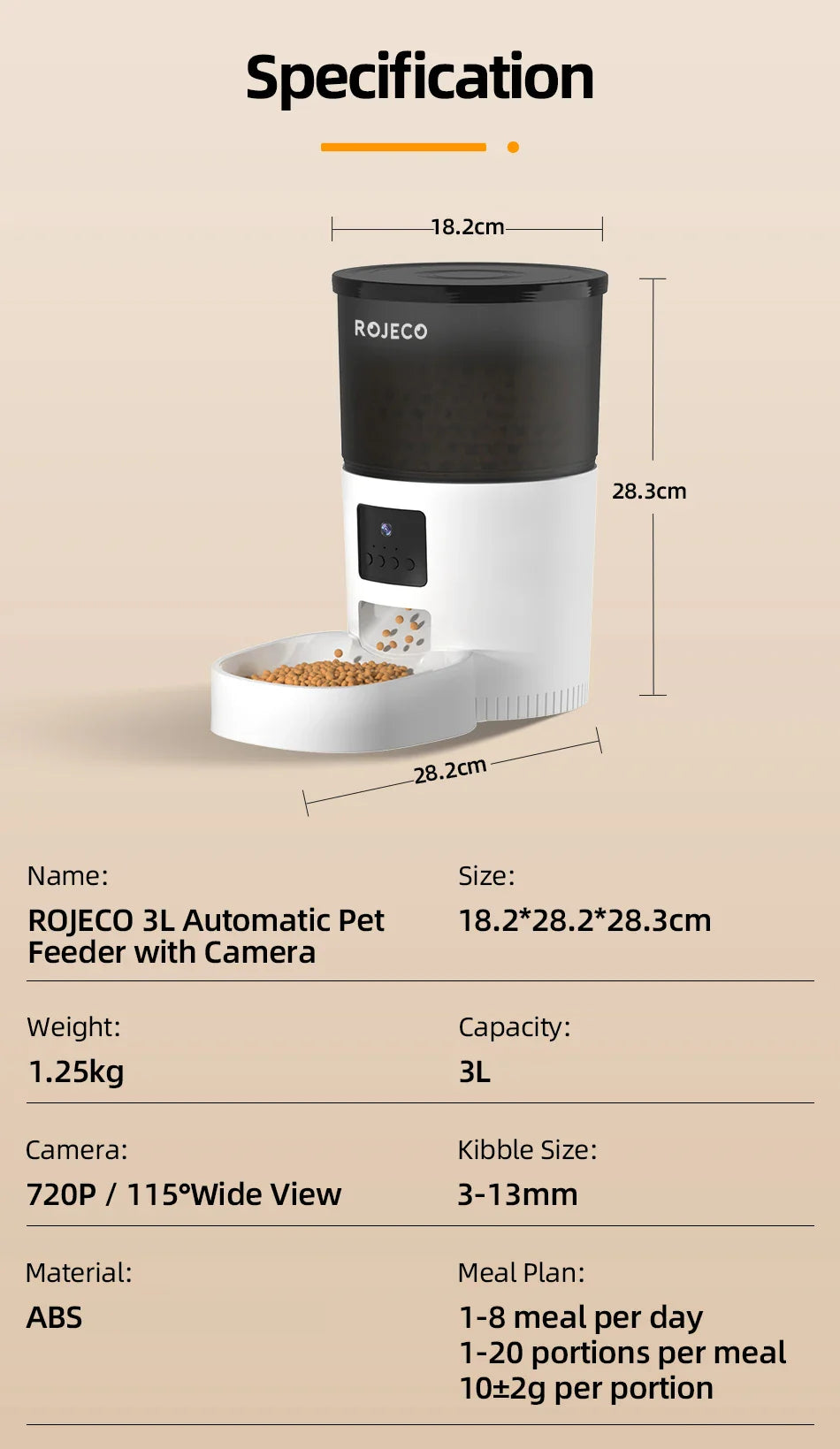 Automatic Cat Feeder w/ Camera & Voice