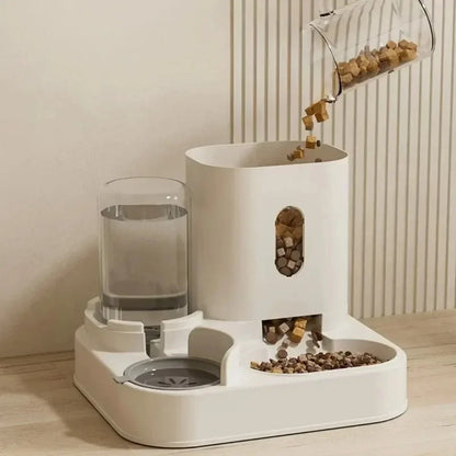 Automatic Pet Feeder & Water Fountain – Large Capacity Dispenser Set