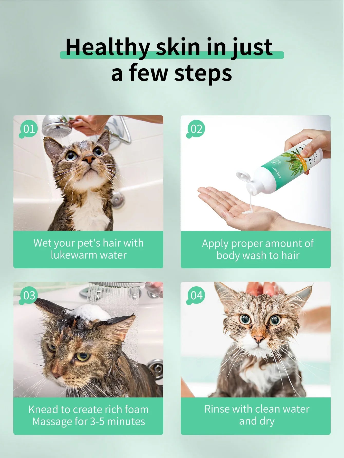 Tea Tree Oil Pet Shampoo – Anti-Itch & Odor-Relief Bath Wash