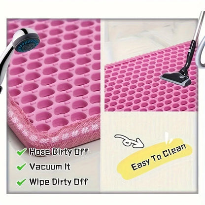 Large Honeycomb Cat Litter Mat – Waterproof