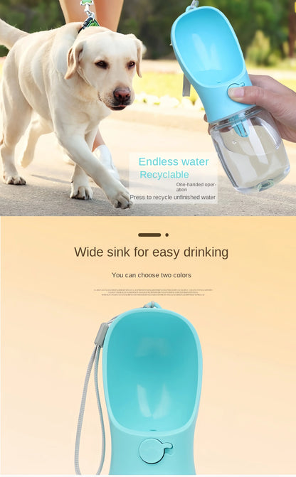Portable Pet Water Bottle – Food & Water Container for Outdoor Travel
