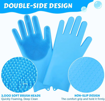 Pet Grooming Silicone Gloves – Hair Removal
