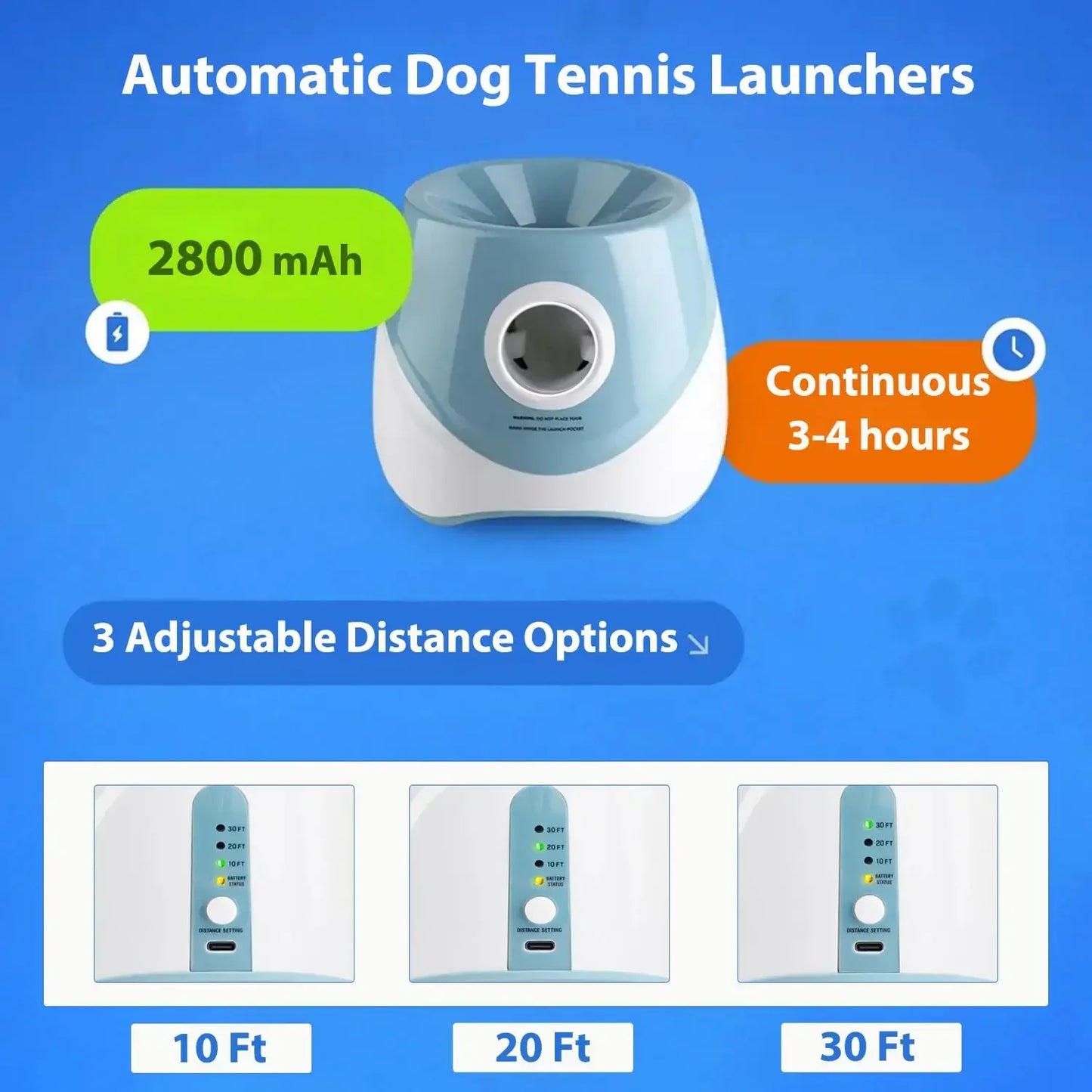 Automatic Dog Ball Launcher – Rechargeable Interactive Toy