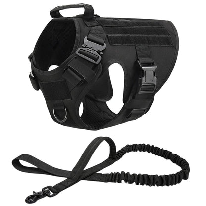 Tactical Dog Harness & Leash – Large Breeds