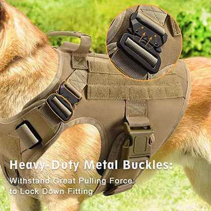 Tactical Dog Harness & Leash – Large Breeds
