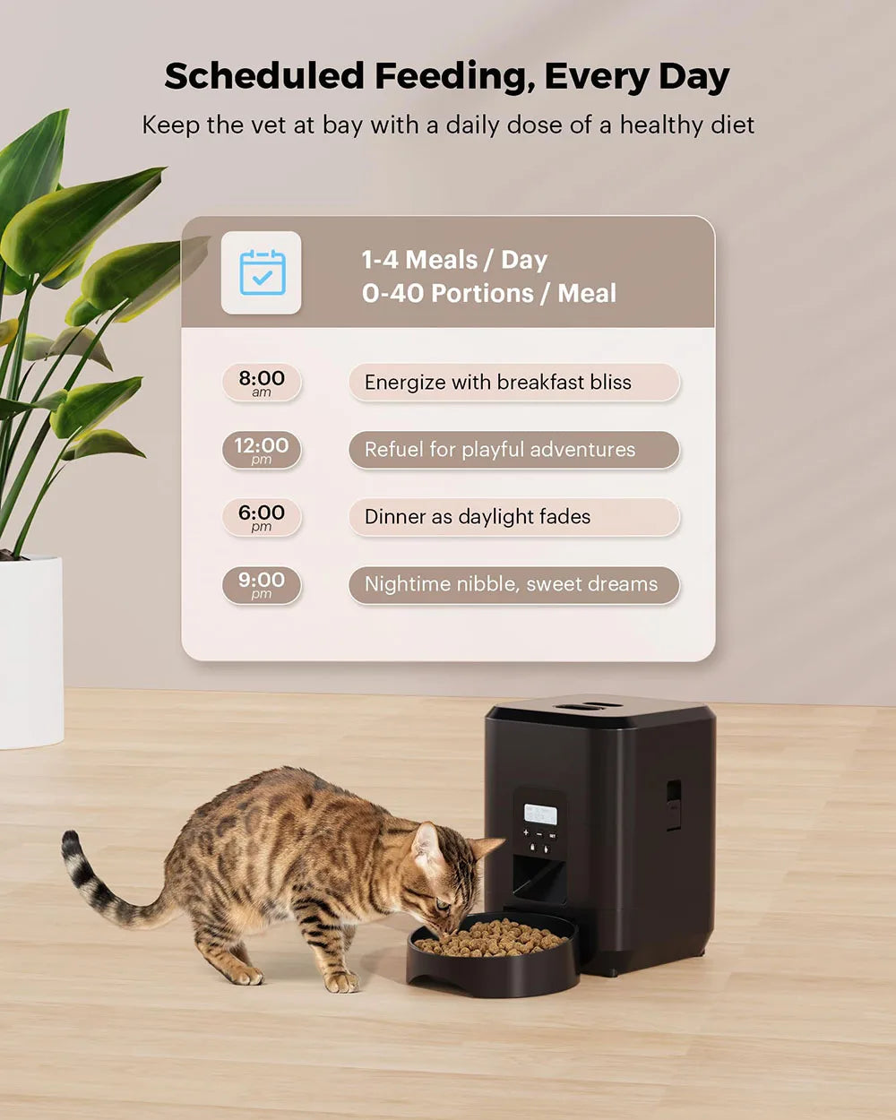 Smart Pet Feeder – Timed Slow Food Dispenser