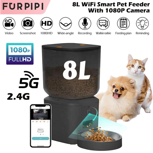 Automatic Cat Feeder 8L – 1080p Camera WiFi