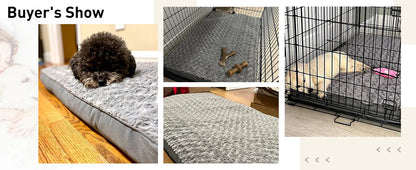 Jumbo Waterproof Dog Bed – Extra Large Washable Pet Bed with Removable Cover (47×29)