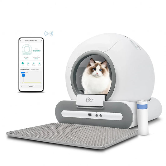 Smart Automatic Cat Litter Box w/ App
