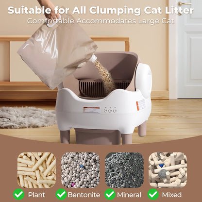 Self-Cleaning Automatic Cat Litter Box – APP Control & Odor-Free Bin