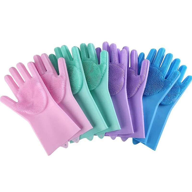 Pet Grooming Silicone Gloves – Hair Removal