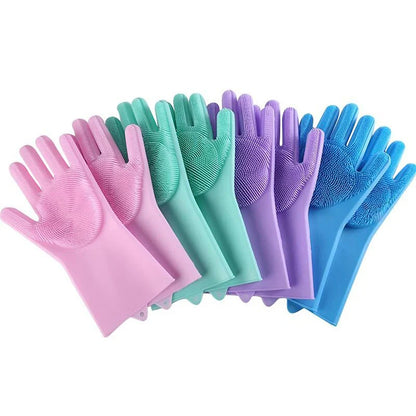 Pet Grooming Silicone Gloves – Hair Removal