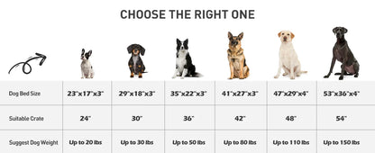 Jumbo Waterproof Dog Bed – Extra Large Washable Pet Bed with Removable Cover (47×29)