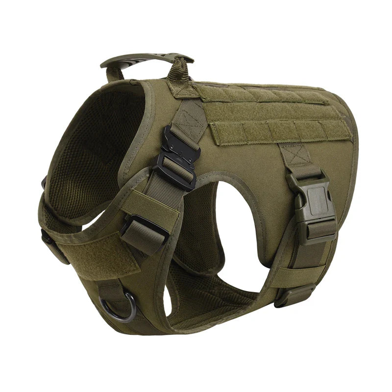 Tactical Dog Harness & Leash – Large Breeds