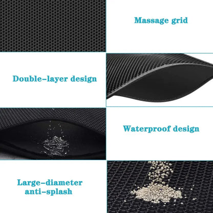Double-Layer Cat Litter Mat – Waterproof