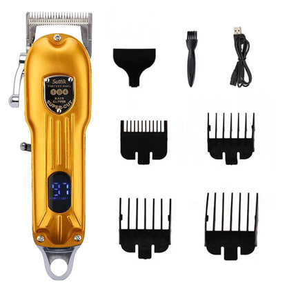 Professional Dog Hair Clipper – All-Metal Rechargeable Low-Noise Trimmer