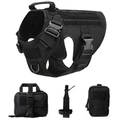 Tactical Dog Harness & Leash – Large Breeds