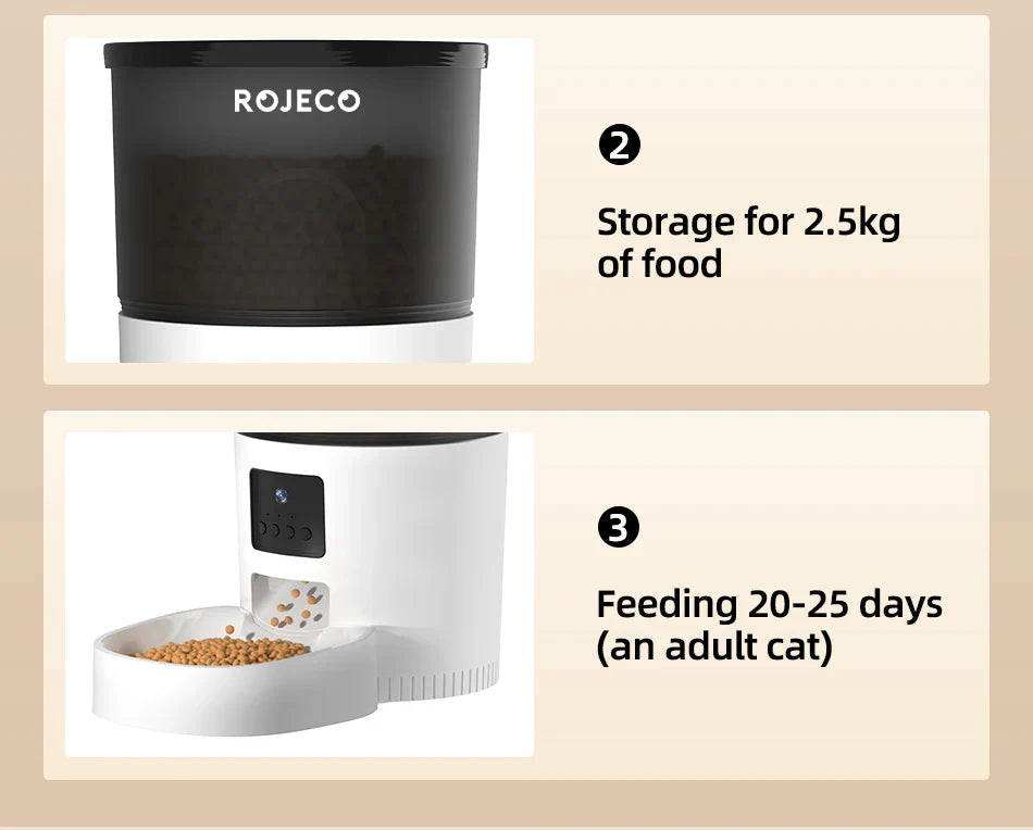 Automatic Cat Feeder w/ Camera & Voice