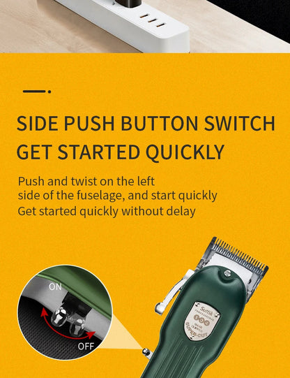 Professional Dog Hair Clipper – All-Metal Rechargeable Low-Noise Trimmer