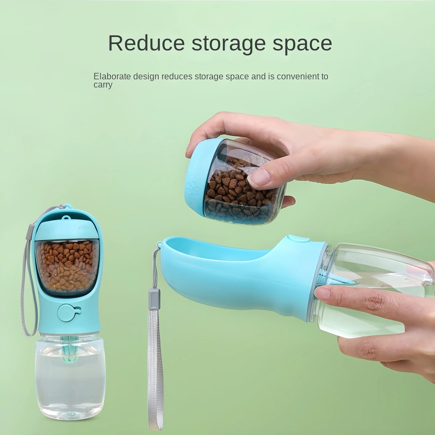 Portable Pet Water Bottle – Food & Water Container for Outdoor Travel