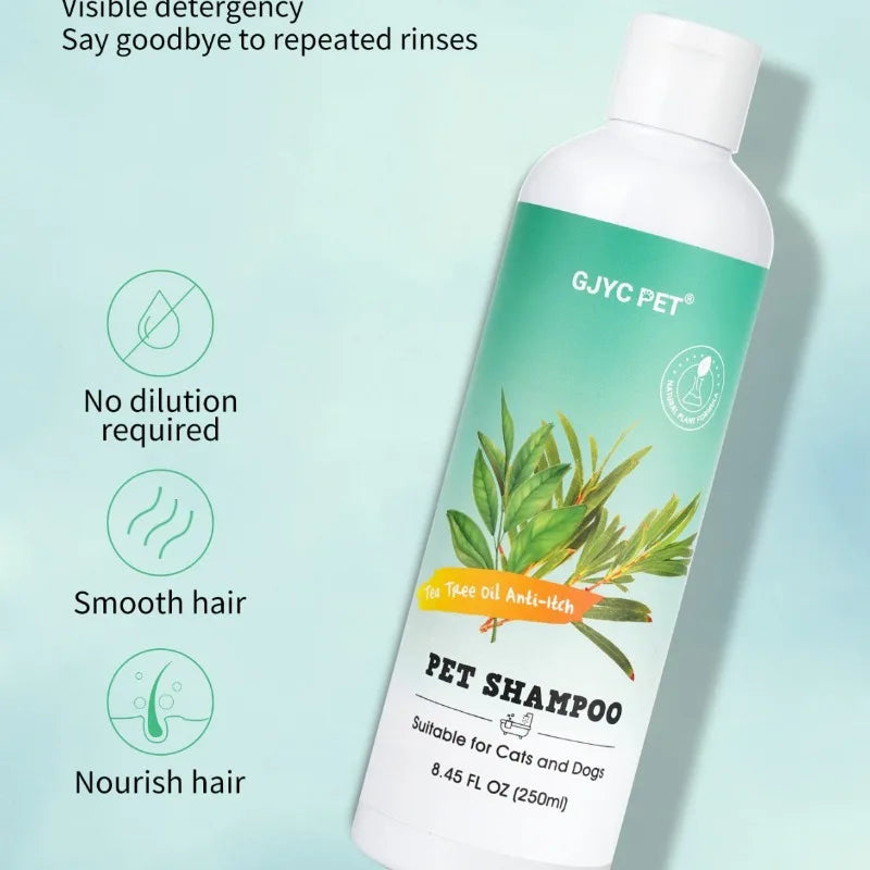 Tea Tree Oil Pet Shampoo – Anti-Itch & Odor-Relief Bath Wash
