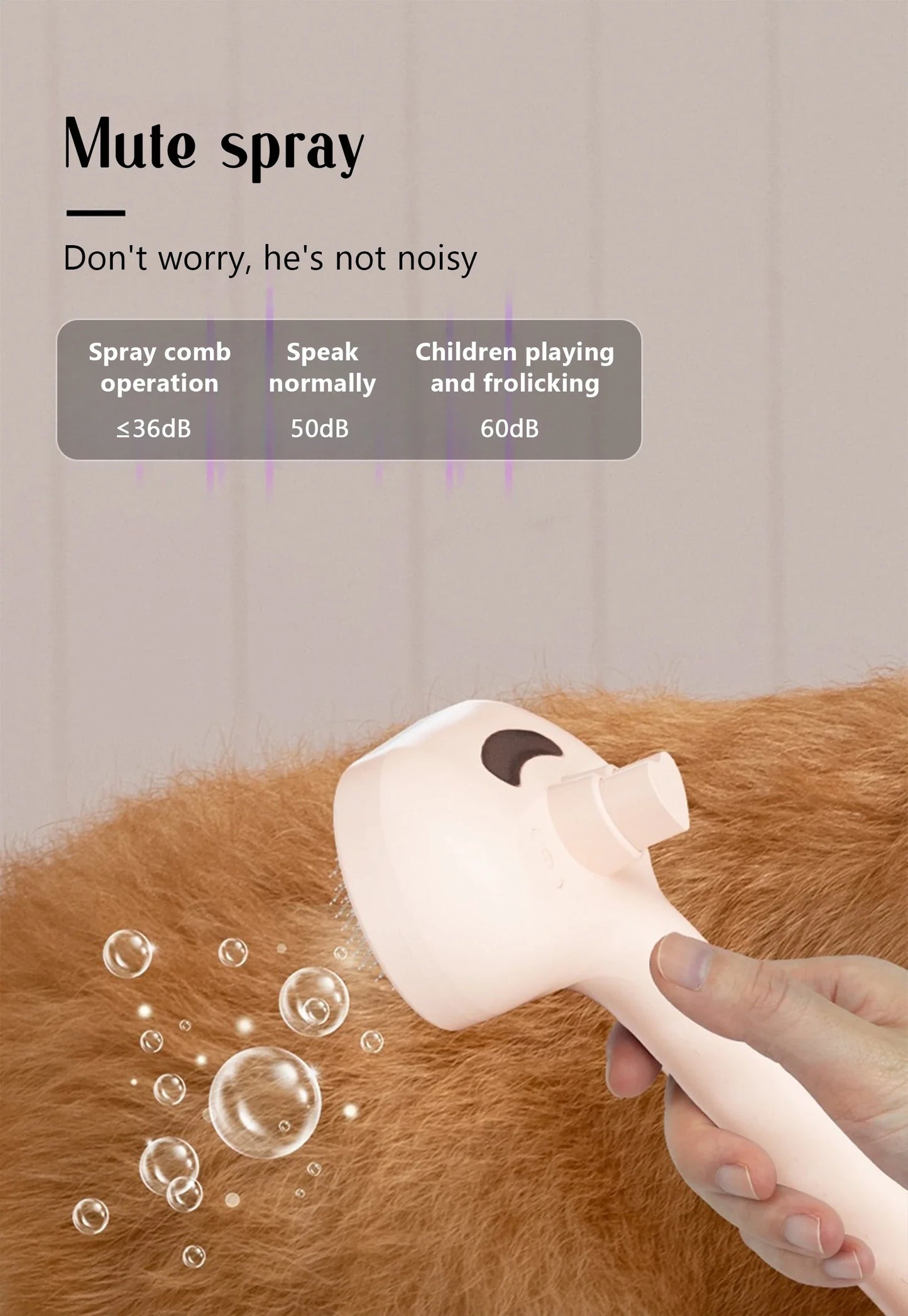 USB Dog Steam Massage Comb – Soft Teeth