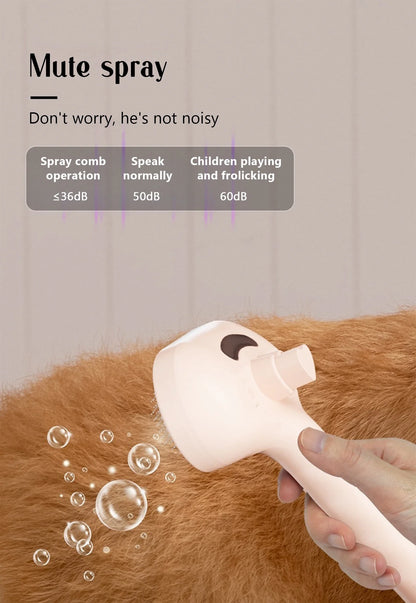 USB Dog Steam Massage Comb – Soft Teeth