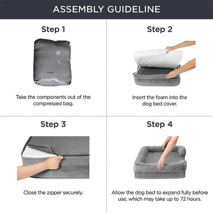 Extra Large Orthopedic Dog Sofa Bed – Foam Suppor