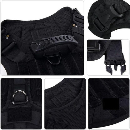 Tactical Dog Harness & Leash – Large Breeds