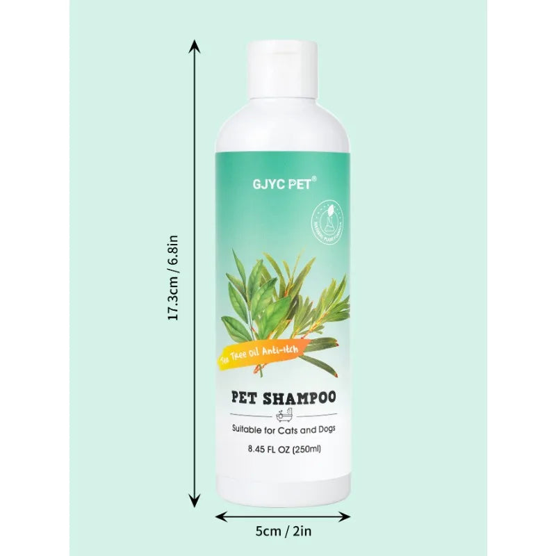 Tea Tree Oil Pet Shampoo – Anti-Itch & Odor-Relief Bath Wash