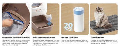 Self-Cleaning Automatic Cat Litter Box – APP Control & Odor-Free Bin