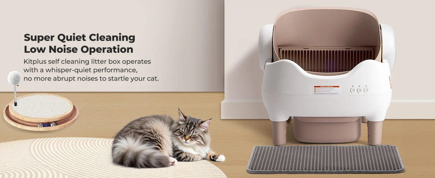 Self-Cleaning Automatic Cat Litter Box – APP Control & Odor-Free Bin