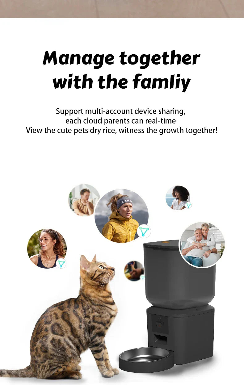 Automatic Cat Feeder 8L – 1080p Camera WiFi