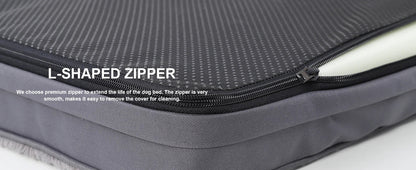 Jumbo Waterproof Dog Bed – Extra Large Washable Pet Bed with Removable Cover (47×29)