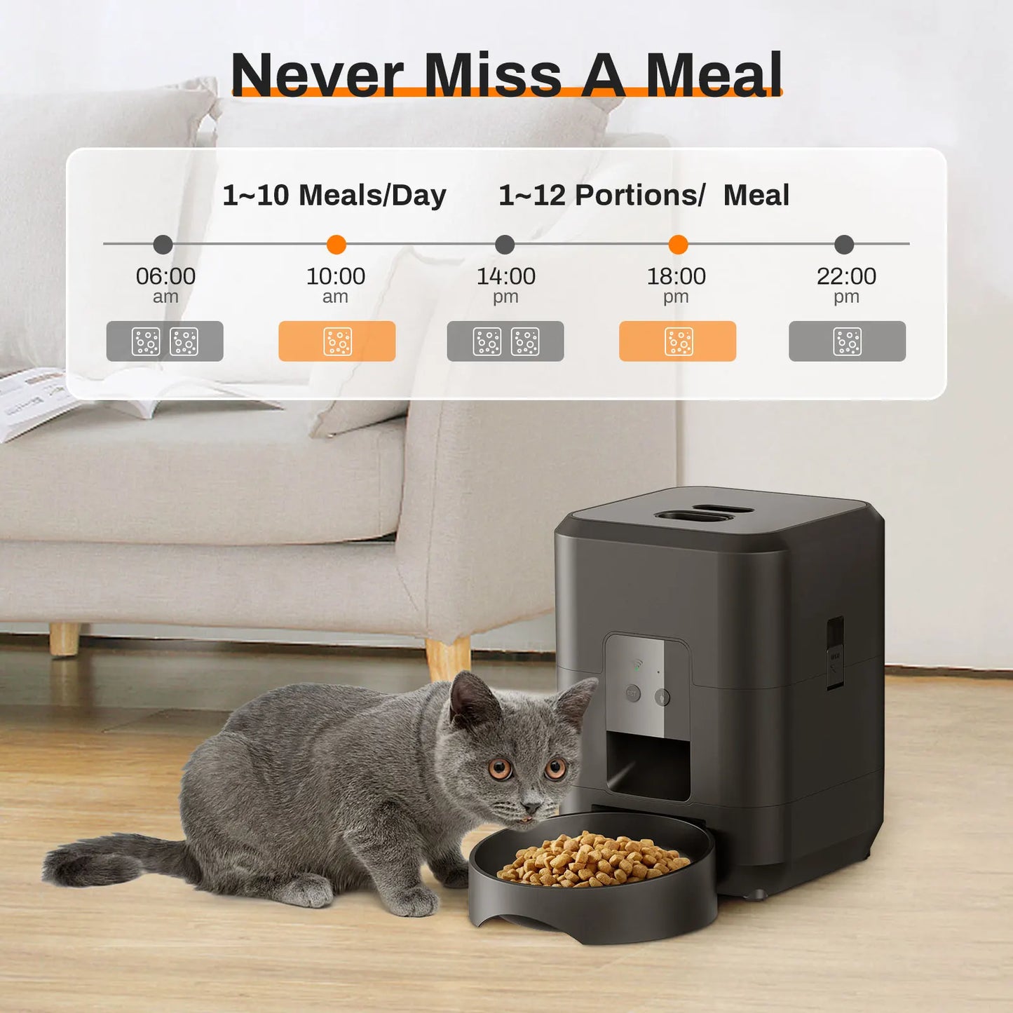Smart Pet Feeder – Timed Slow Food Dispenser