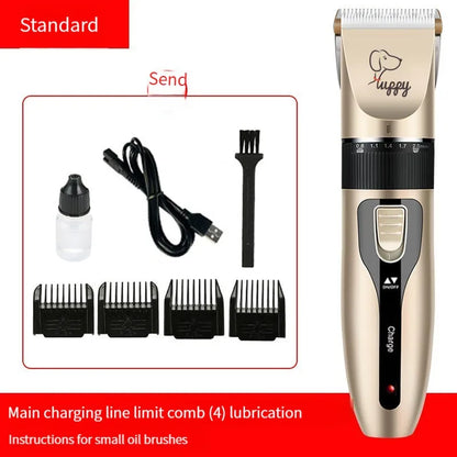 Pet Hair Clipper & Trimmer Set – Cordless Electric