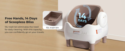 Self-Cleaning Automatic Cat Litter Box – APP Control & Odor-Free Bin