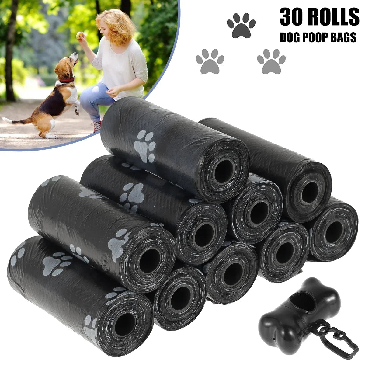 Dog Poop Bags 10/30/50 Roll – Bone Design