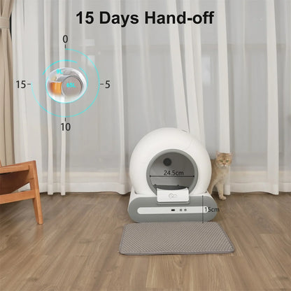 Smart Automatic Cat Litter Box w/ App